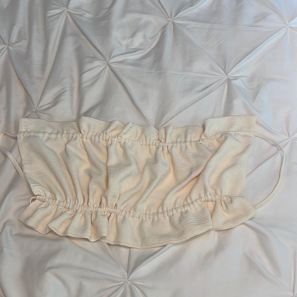 Cream open back bandeau